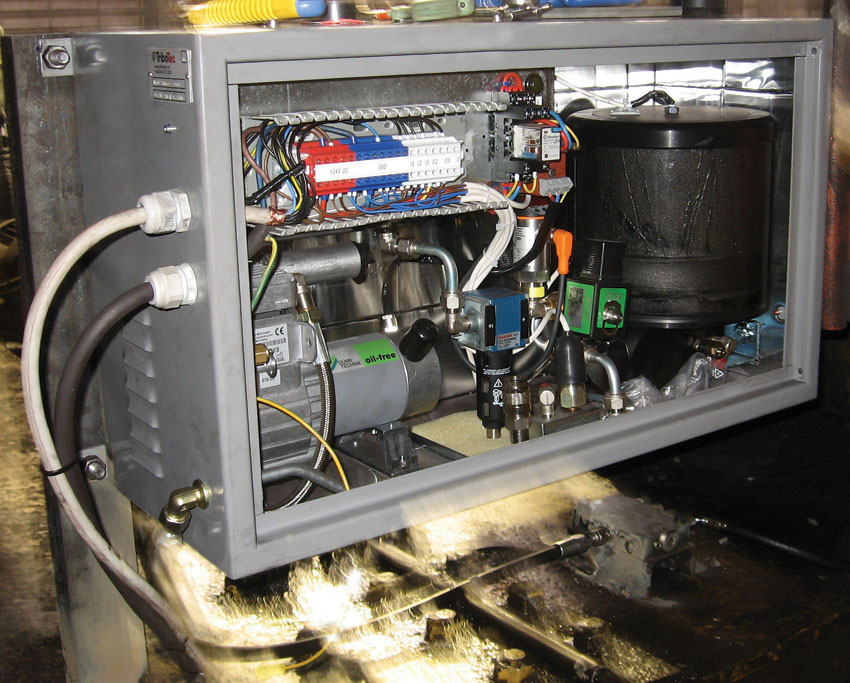 Crane wheel flange lubrication TRIBOTEC EU